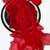 Red Color alpha with beads hand work rich border work Chiffon Saree