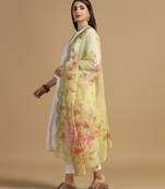 Digital print orgenza sequnce work dupatta for women and girls to wear on gown chaniya choli kurti etc