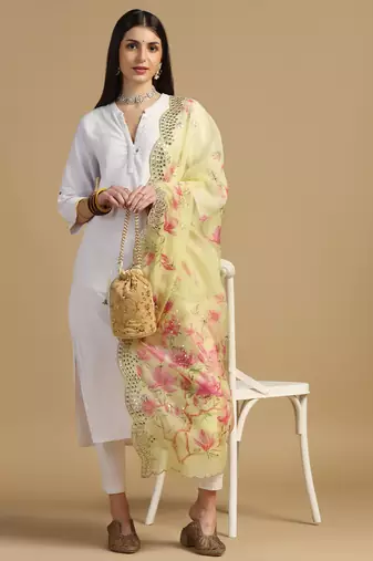 Digital print orgenza sequnce work dupatta for women and girls to wear on gown chaniya choli kurti etc