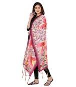 Digital motif print cotton maslin silk stall or scarf dupatta wear on kurti for women and girls