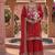Red Color Embroidery Work Silk Blend Salwar Suit