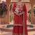 Red Color Embroidery Work Silk Blend Salwar Suit
