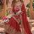 Red Color Embroidery Work Silk Blend Salwar Suit