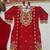 Red Color Embroidery Work Silk Blend Salwar Suit