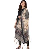 Digital motif print cotton maslin silk stall or scarf dupatta wear on kurti for women and girls