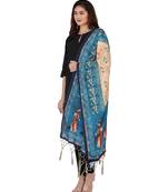 Digital motif print cotton maslin silk stall or scarf dupatta wear on kurti for women and girls