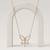925 Sterling Silver Rose Gold Butterfly CZ Fairy Pendant Necklace Set for Women