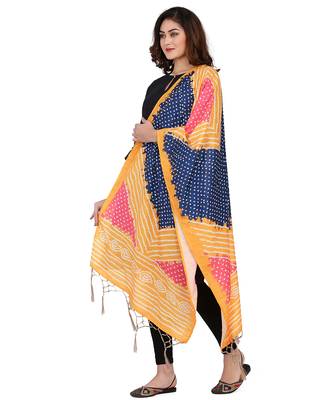 Digital motif print cotton maslin silk stall or scarf dupatta wear on kurti for women and girls 1