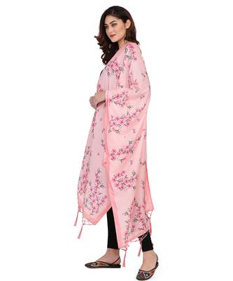 Digital motif print cotton maslin silk stall or scarf dupatta wear on kurti for women and girls 1