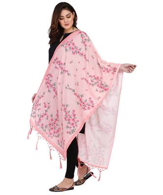 Digital motif print cotton maslin silk stall or scarf dupatta wear on kurti for women and girls 5