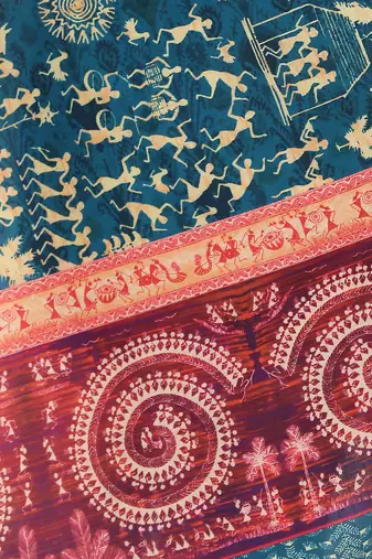 Digital motif print cotton maslin silk stall or scarf dupatta wear on kurti for women and girls