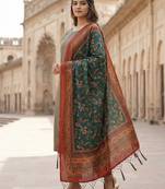 Traditional ethnic motif print  assm silk dupatta