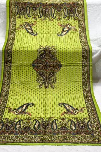Traditional ethnic motif print  assm silk dupatta