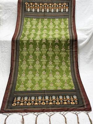 Traditional ethnic motif print  assm silk dupatta 2