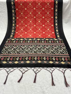 Traditional ethnic motif print  assm silk dupatta 3