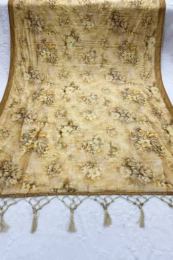 Traditional ethnic motif print  assm silk dupatta