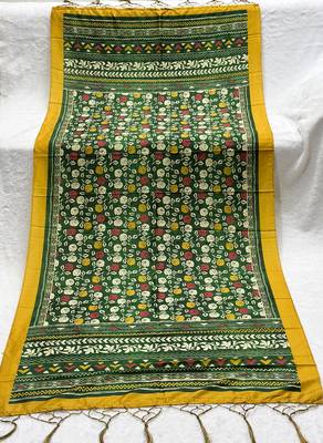 Traditional ethnic motif print  assm silk dupatta 3