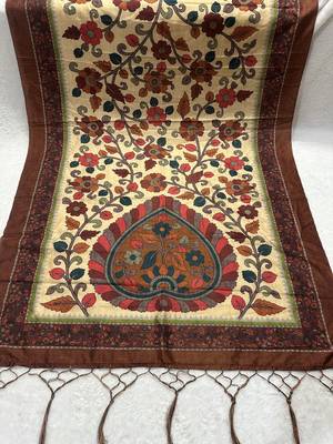Traditional ethnic motif print  assm silk dupatta 3