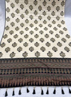 Block ethnic motif print  chinon silk dupatta 3