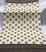 Block ethnic motif print  chinon silk dupatta