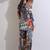 Women printed cotton patchwork co-ord set