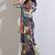 Women printed cotton patchwork co-ord set