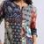 Women printed cotton patchwork co-ord set