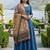 Block ethnic motif print  chinon silk dupatta