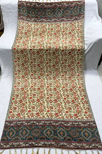 Block ethnic motif print  chinon silk dupatta