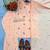 Peach Color Embroid0ery Work Silk Blend Salwar Suit 