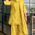 Yellow Color Embroid0ery Work Silk Blend Salwar Suit 