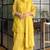 Yellow Color Embroid0ery Work Silk Blend Salwar Suit 