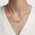 925 Sterling Silver Rose Gold CZ Heartbeat Heart  ECG Pendant Necklace Set for Women