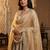 Dyed orgenza dupatta with sequance lace