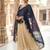 Dyed orgenza dupatta with sequance lace