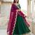 Dyed orgenza dupatta with sequance lace