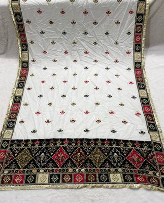Ajarkh maslin cotton print dupatta 2
