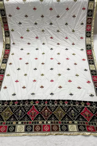 Ajarkh maslin cotton print dupatta