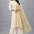 Dyed crochet work orgenza dupatta