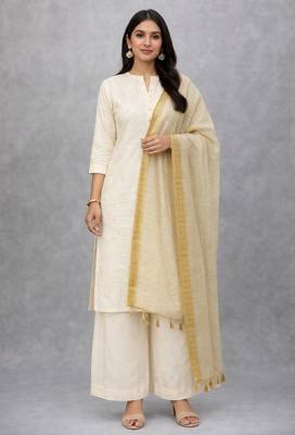 Dyed crochet work orgenza dupatta 2