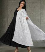 Georgette plain thred work dupatta