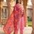 Printed georgette silk multi sequnce lace work dupatta