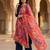 Printed georgette silk multi sequnce lace work dupatta