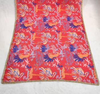 Printed georgette silk multi sequnce lace work dupatta 6