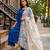 Printed georgette silk multi sequnce lace work dupatta