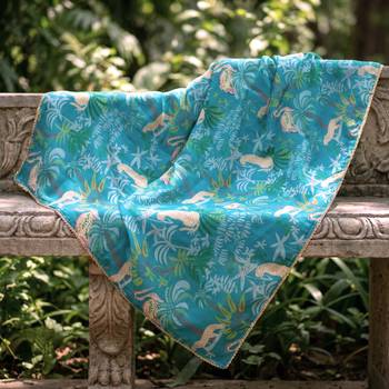 Printed georgette silk multi sequnce lace work dupatta 4