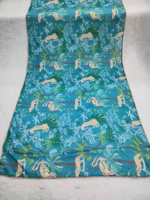 Printed georgette silk multi sequnce lace work dupatta 6