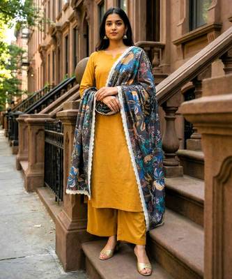 Printed georgette silk multi sequnce lace work dupatta 1
