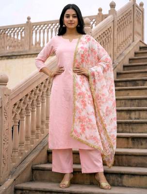 Printed georgette silk multi sequnce lace work dupatta 1
