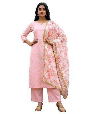 Printed georgette silk multi sequnce lace work dupatta 3